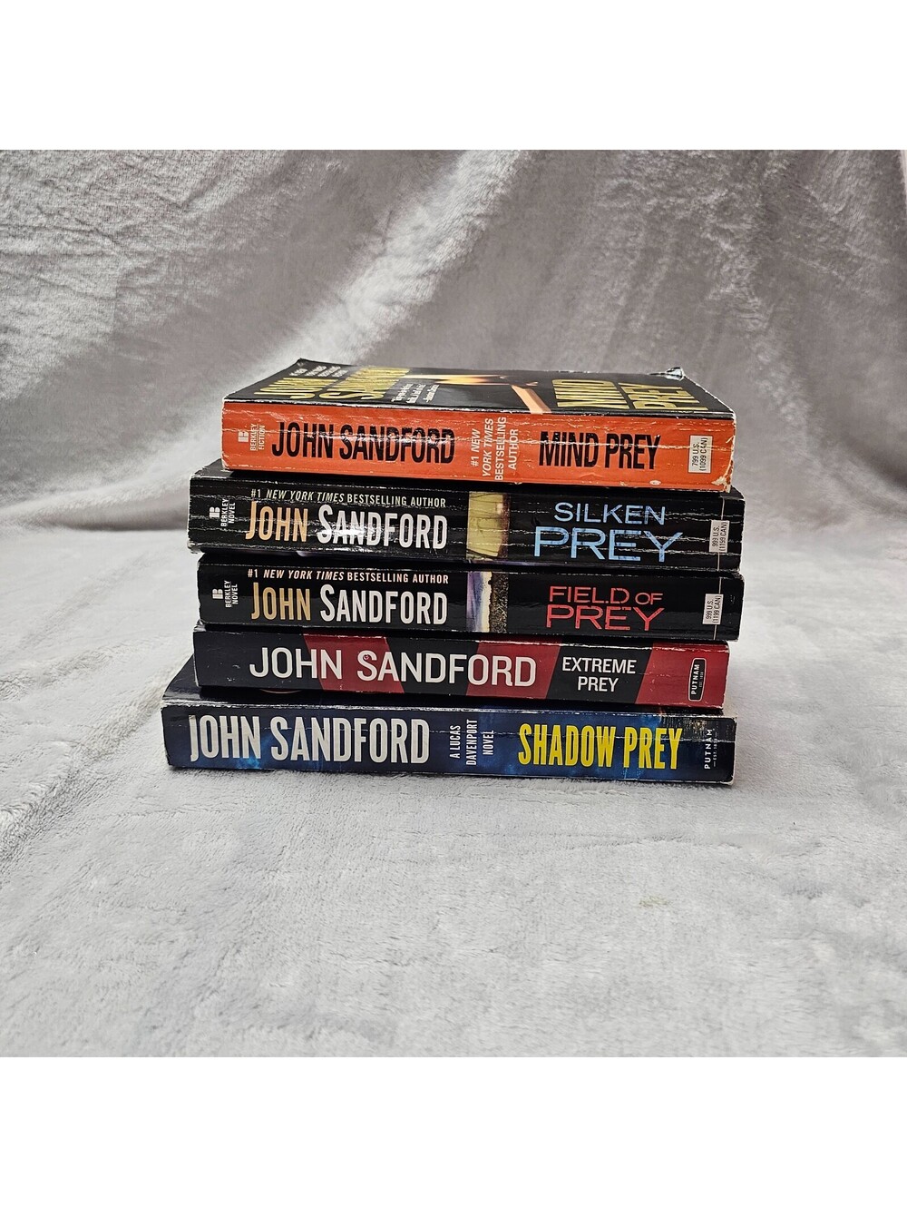 John Sandford Lucas Davenport Prey Series 5 Book Lot Shadow Mind Silken Field